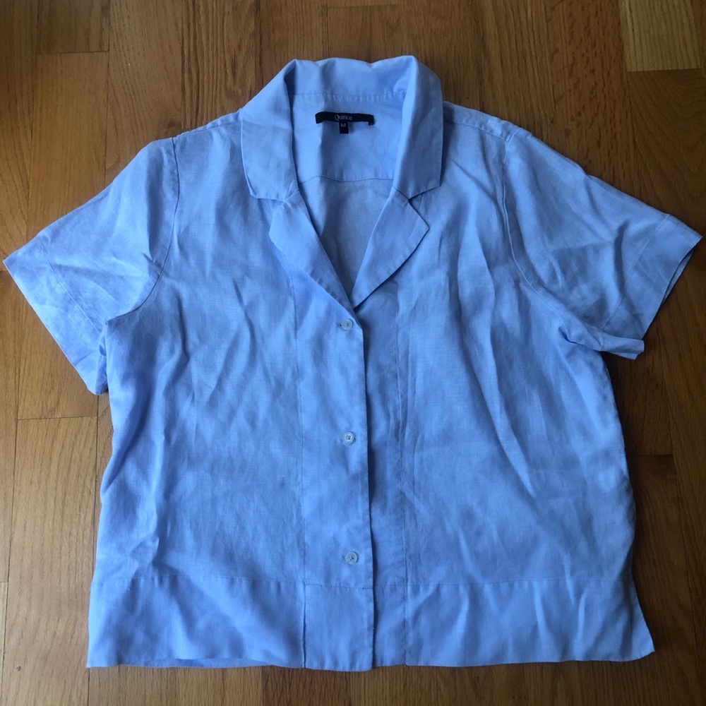 Quince linen shirt sleeve shirt